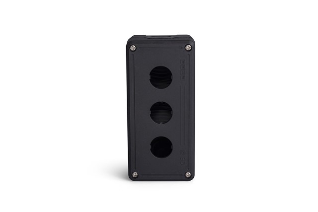 PY Series Plastic 3 Holes EMPTY Black-Black Control Box